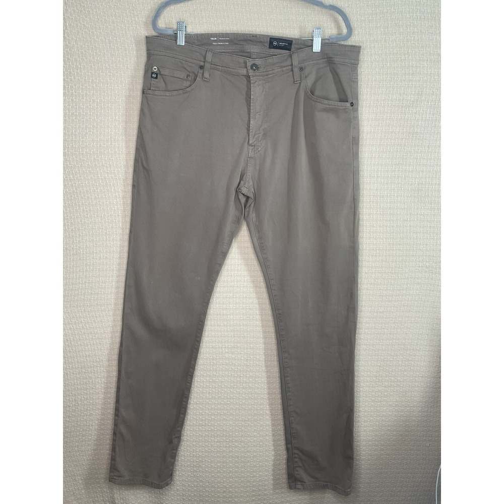 AG Adriano Goldschmied Tellis Jeans Mens 38 Gray Modern Slim Straight 38x34